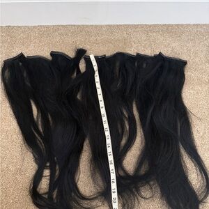 Black Clip-In Hair Extensions - Natural Black